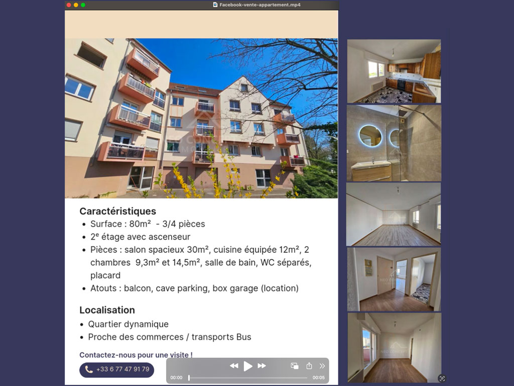 Vente appartement